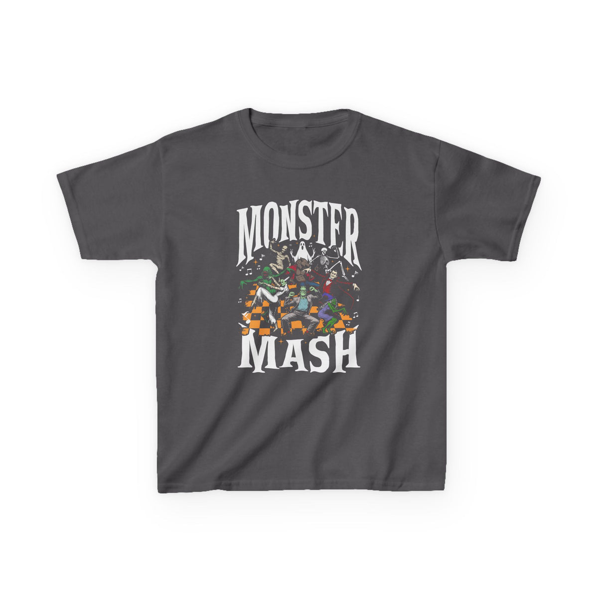 Kids Tee — Playful Monster Maze Graphic ("Monster" Text)