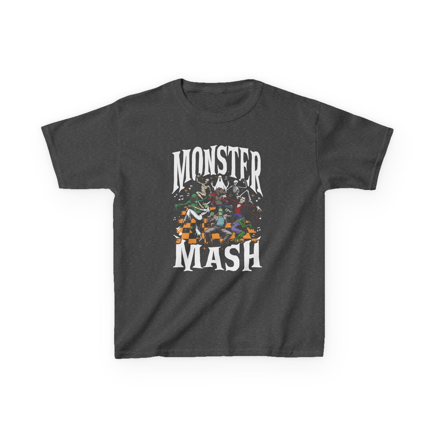 Kids Tee — Playful Monster Maze Graphic ("Monster" Text)